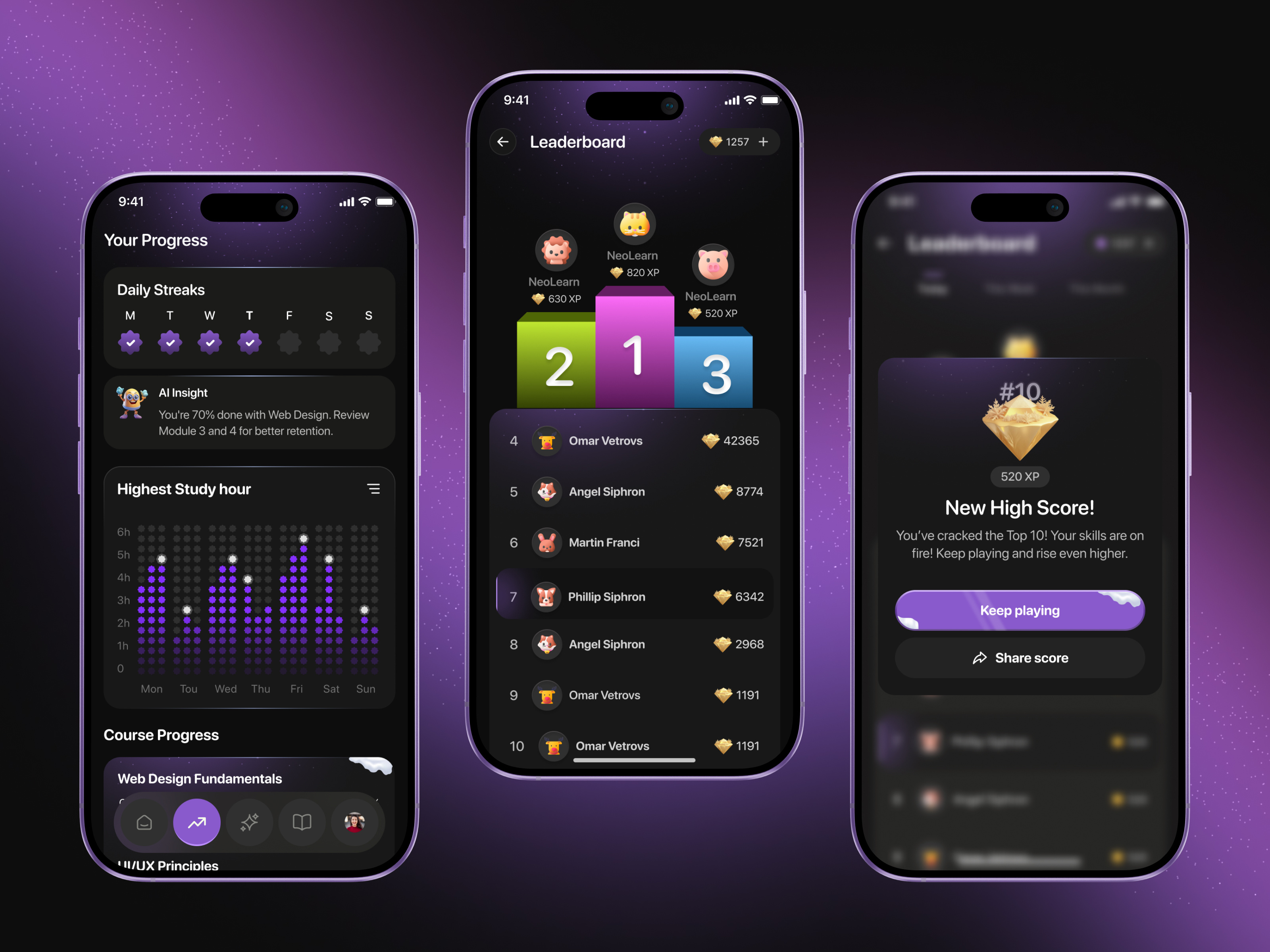 E-learning Mobile App UI Design | AI Gamified | Academix app design application ui course learning app design e learning e learning mobile app educational app educational app ui focotik mobile app design mobile app ui mobile learning app mobile ui modern app ui modern ui online learning app ui ui design ui ux design uiux