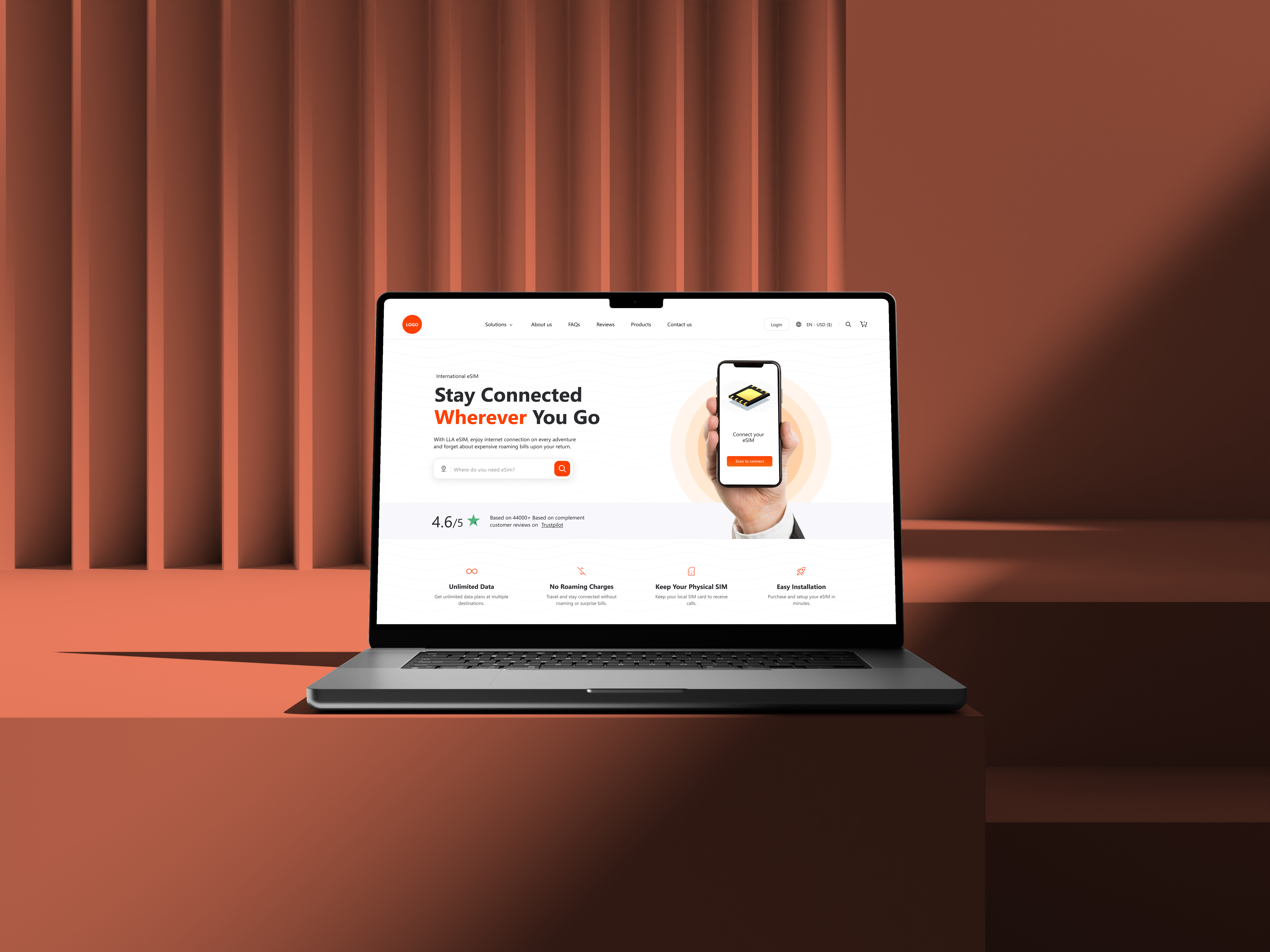 eSIM Website Concept data plan esim esim web esim website minimal design modeurn design network responsive design sim card telecom travel trending ui ui ux ui ux design uidesign website design
