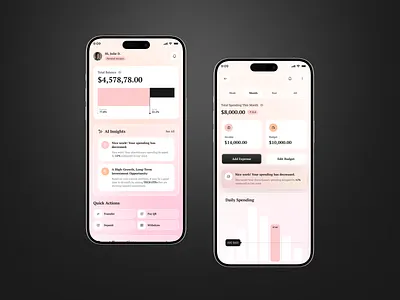 Personal Finance AI ai finance app app design application finance finance analytics finance app finance mobile app ios app mobile app mobile app design mobile app ui mobile design