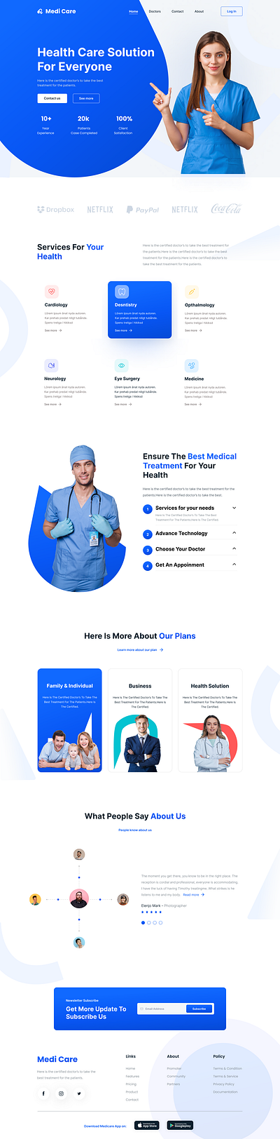 Medical Care UI app design graphic design illustration logo ui ux