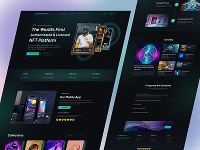 Ethernity Website Redesign Concept UI Design. blockchain website crypto landing page crypto website cryptocurrency dark landing page dark website dribbble best short landing page landing page design minimal nft landing page nft website product design redesign landing page redesign website staking landing page ui ui design web design web3 landing page web3 website