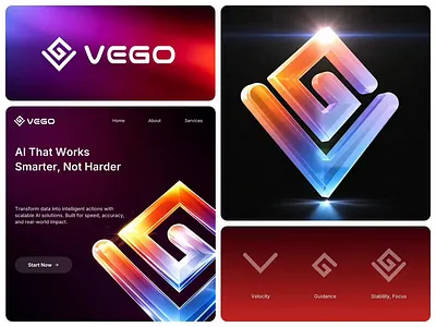 Glassmorphic 3D Logo Animation for AI Tech | Brand Identity 3d 3d animation 3d branding 3d logo 3d motion animated logo animation ascend brand identity design branding creative branding digital brand galss logo galssmorphic logo logo logo animation logo design logo type motion graphics ui