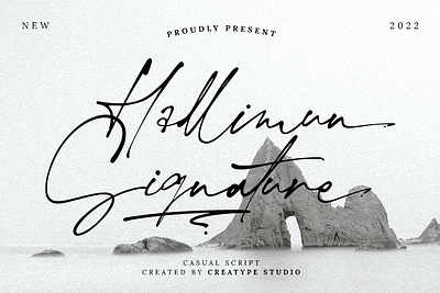 Hallimun Signature Casual Script signature