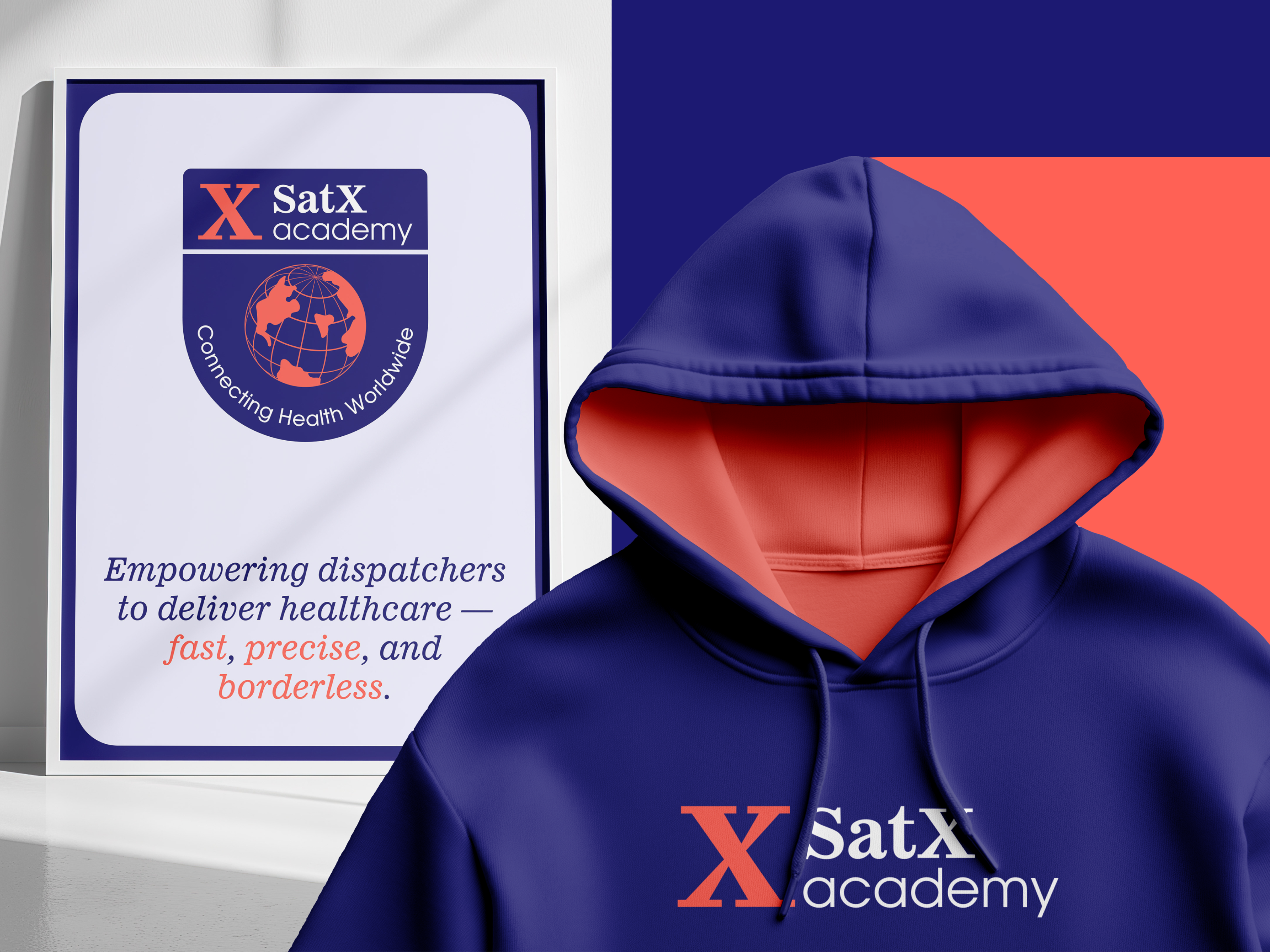 Offline academy for training medication delivery dispatchers academy branding design dispatchers education logo