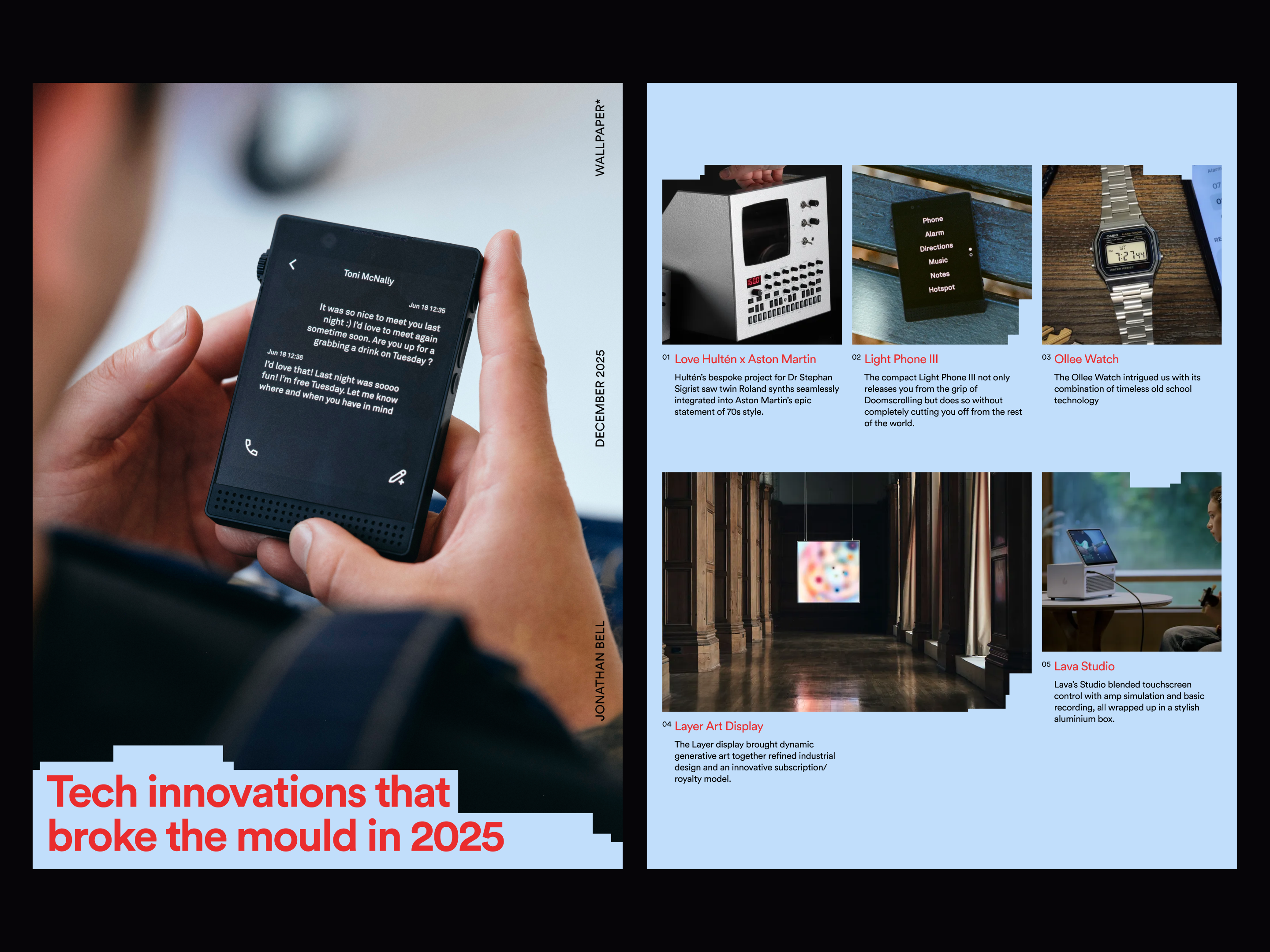 Tech innovations figma graphic design grid layout minimal typography