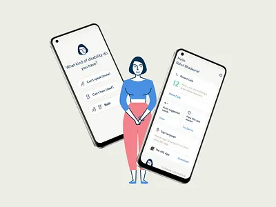 Disability assistant app accessibility appconcept assistivetech conceptdesign hackathon illustration inclusive interactiondesign logo mobileapp productdesign uidesign uxdesign