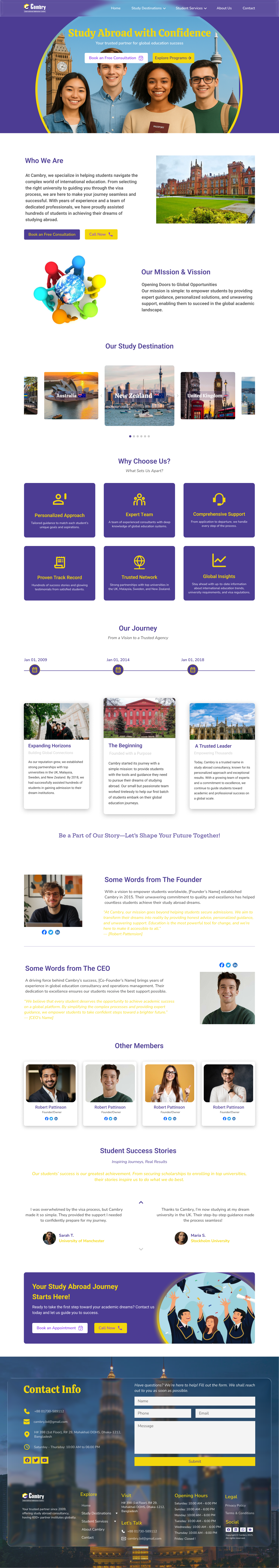 Cambry ( About Us) design graphic design ui ux