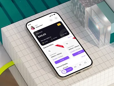 Telecom Super Mobile App UI app app design bill payment call connectivity data data usuage ios mobile mobile app mobile plan network plan recharge roaming sms telecom app telecom operator telecommunication