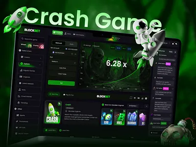 🚀BLOCKBET - Crash Game Interface bet betting casino casino design casino game casino interface casino online casinoelements crash crash game crypto casino fast bet gambling gambling design interface live casino online gambling roulette slot ux