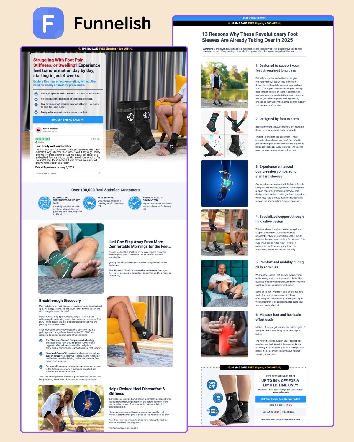 Koprez Foot Sleeve | Funnelish Template funnelish funnelish expert funnelish template koprez funnel