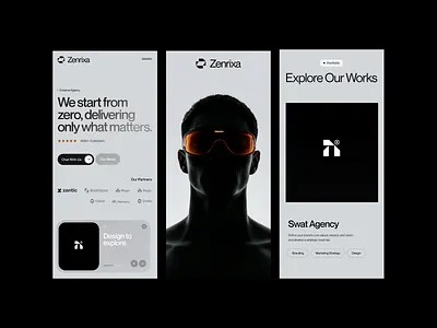 Zenixa 3d animation branding design figma graphic design illustration logo motion graphics ui uiux ux web design
