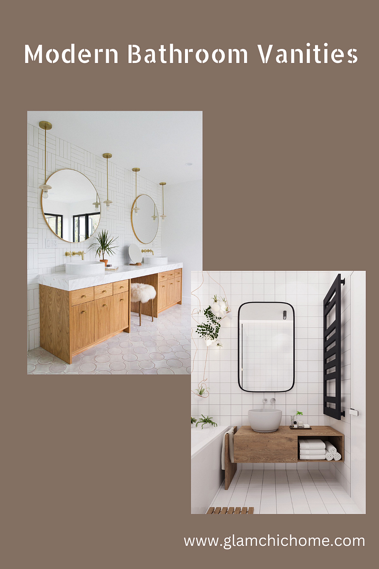 Modern Bathroom vanities by Glam & Chic Home on Dribbble