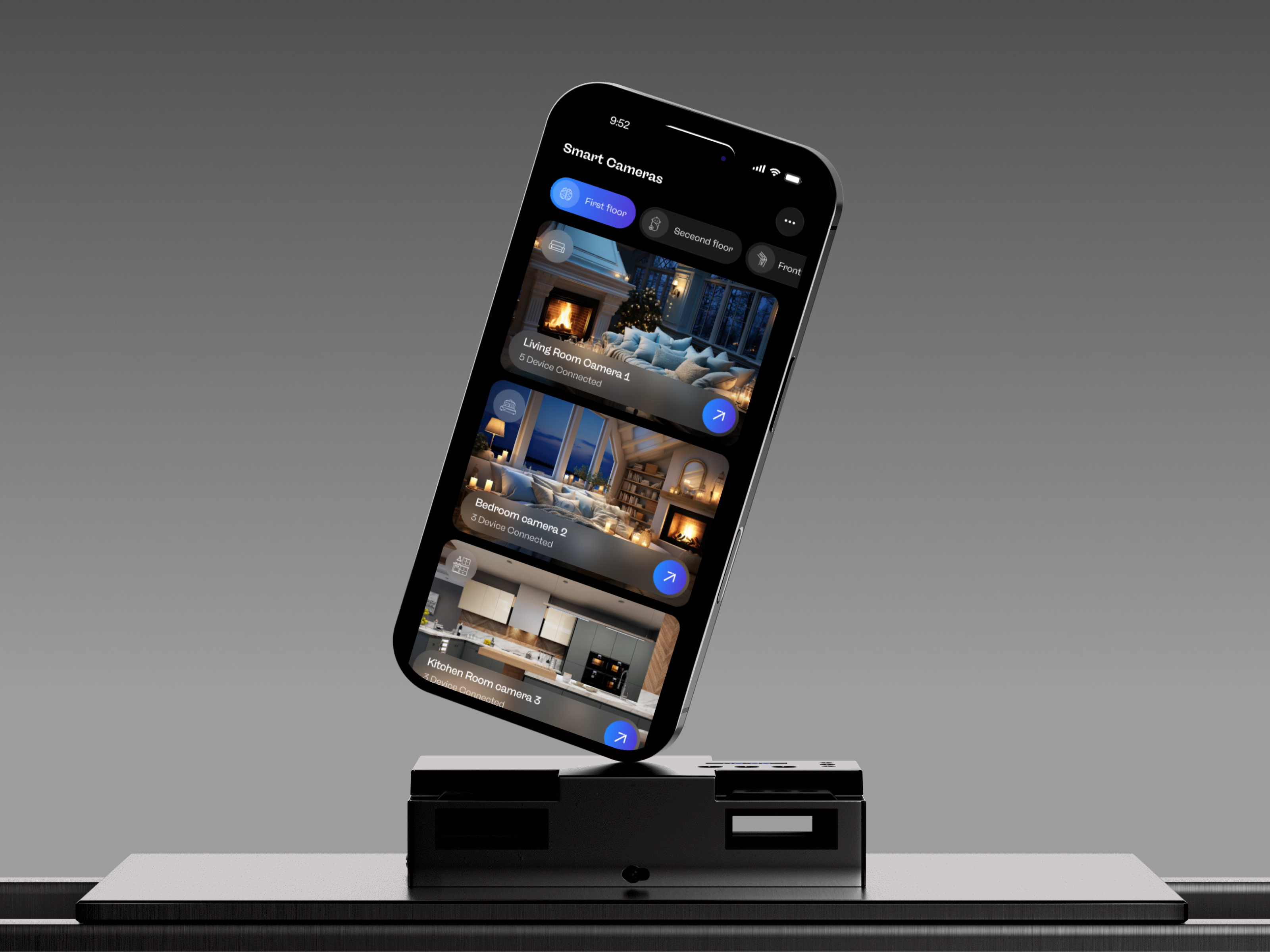 Home Control Mobile App UI/UX Design app design home app home app design home automation app home control app home control app design home security app room app design room app ui room control app room mobile app smart home app smart home control