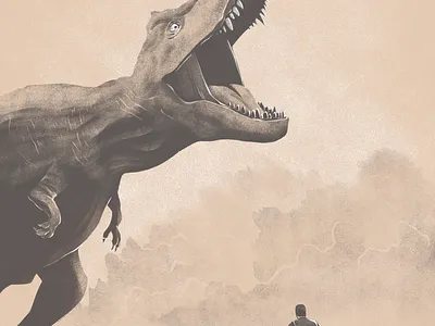Jurassic Park | Film & Music Inspired Illustration Series digitalillustration flatdesign illustration minimal movie stylized texture