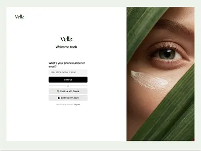 Login & Sign Up clean login page login login page login screen sign up sign up page skincare home page skincare landing page skincare landing page design skincare login skincare sign up page skincare website
