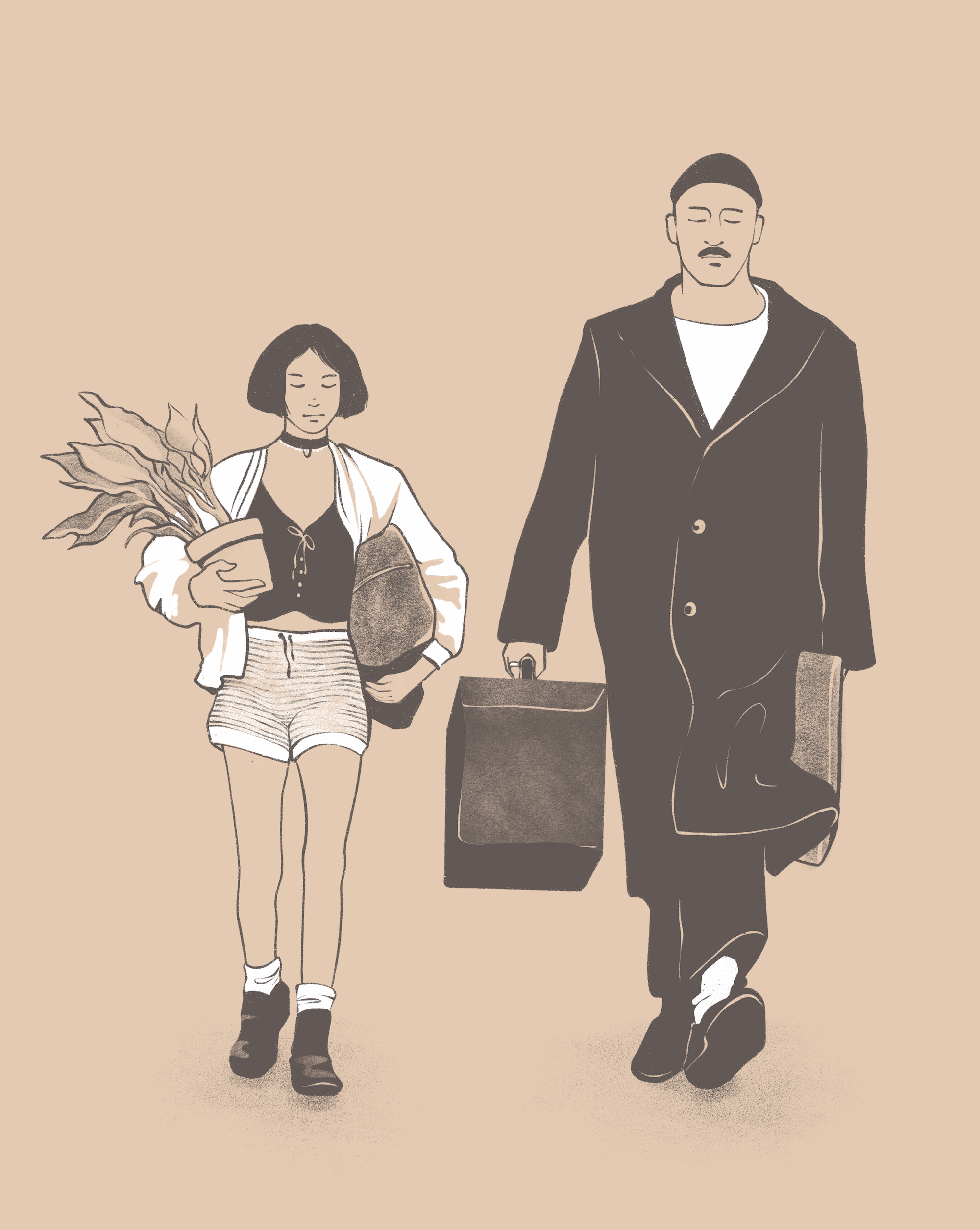 Léon: The Professional | Film & Music Illustration Series digitalillustration flatdesign illustration minimal movie stylized texture