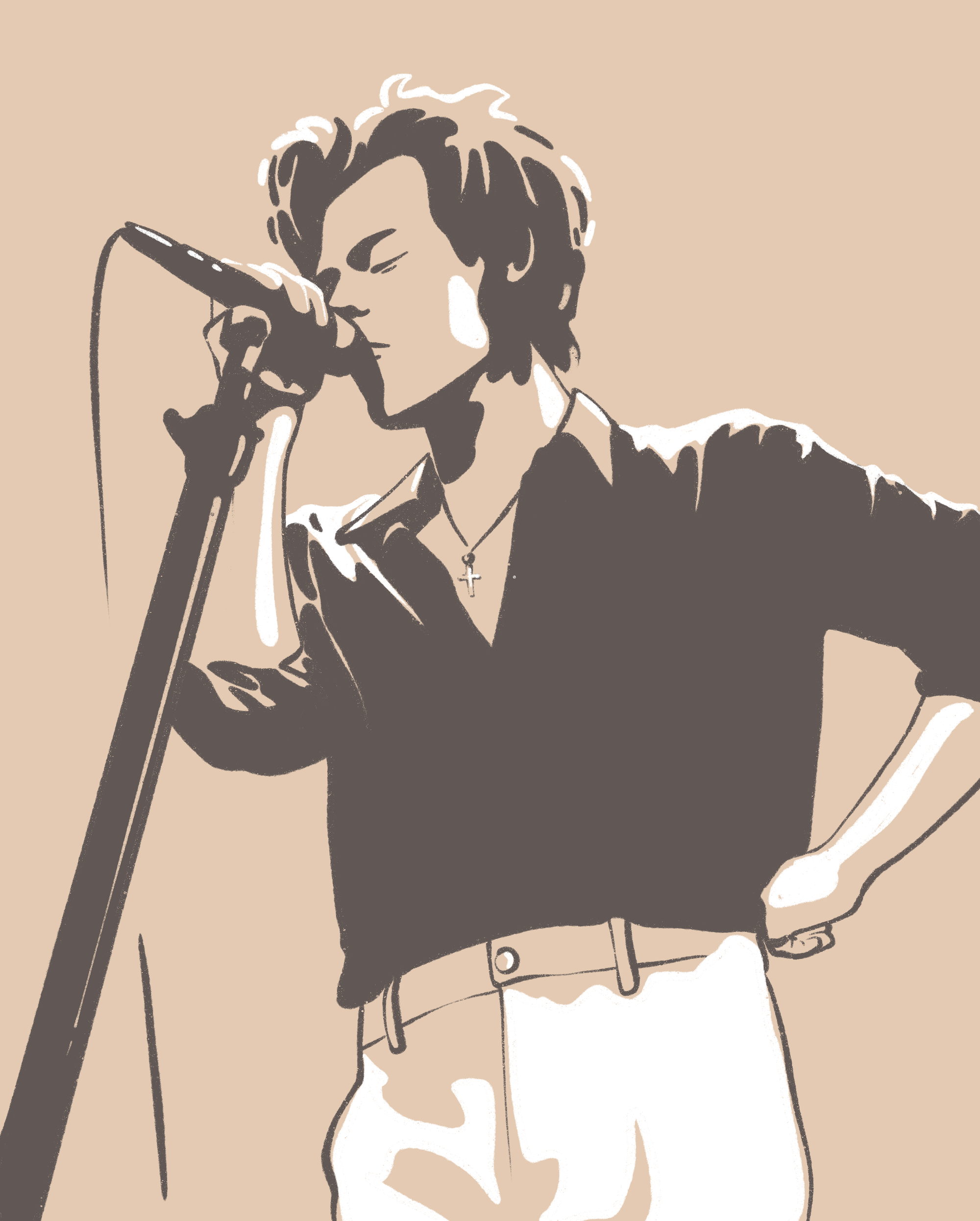 Harry Styles | Film & Music Inspired Illustration Series digitalillustration flatdesign illustration minimal music stylized texture