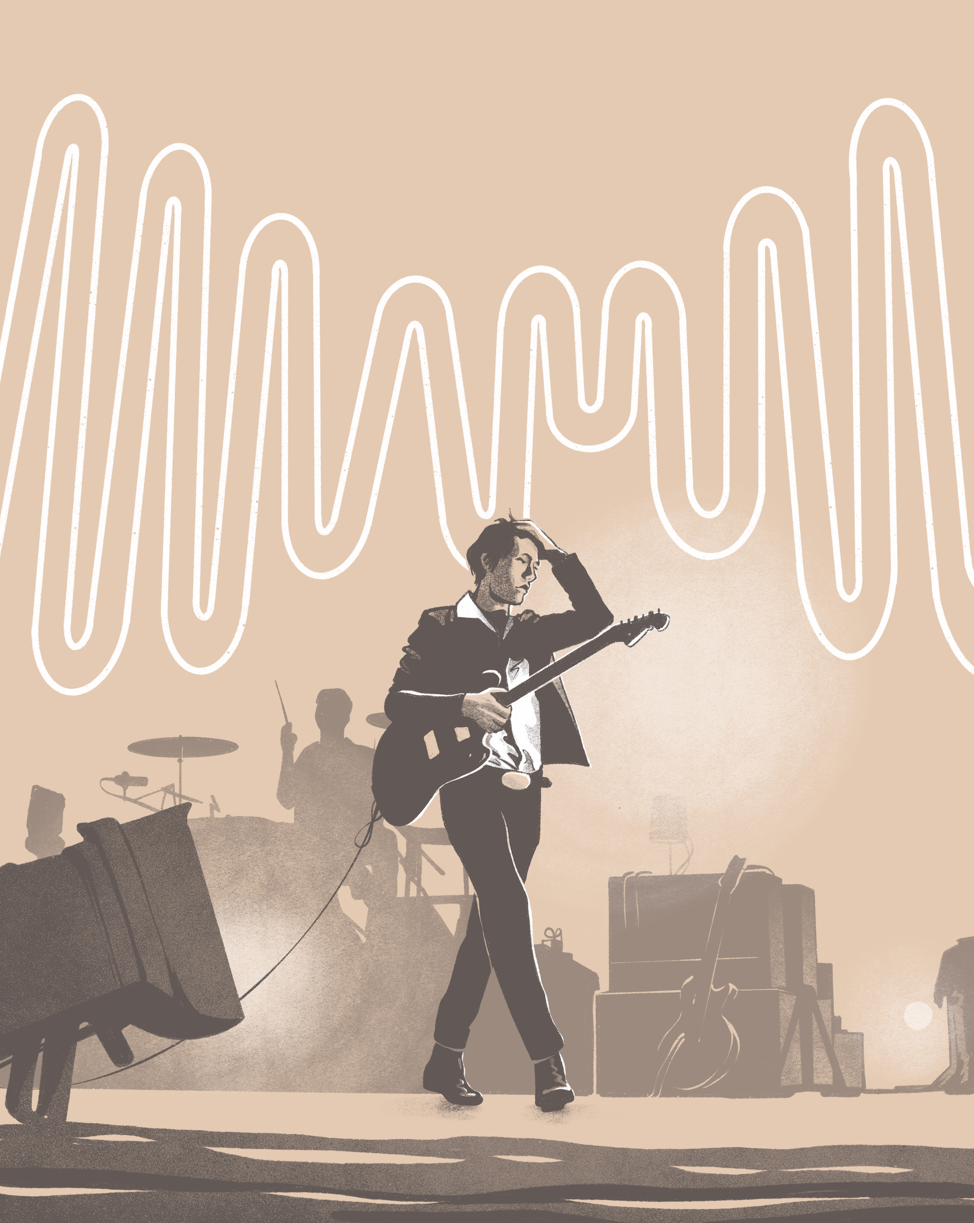Arctic Monkeys | Film & Music Inspired Illustration Series digitalillustration flatdesign illustration minimal music stylized texture