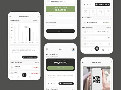 Budget Management Mobile App UI Kit app banking budget budget management chart design finance fintech payment ui ui design ui kit ux