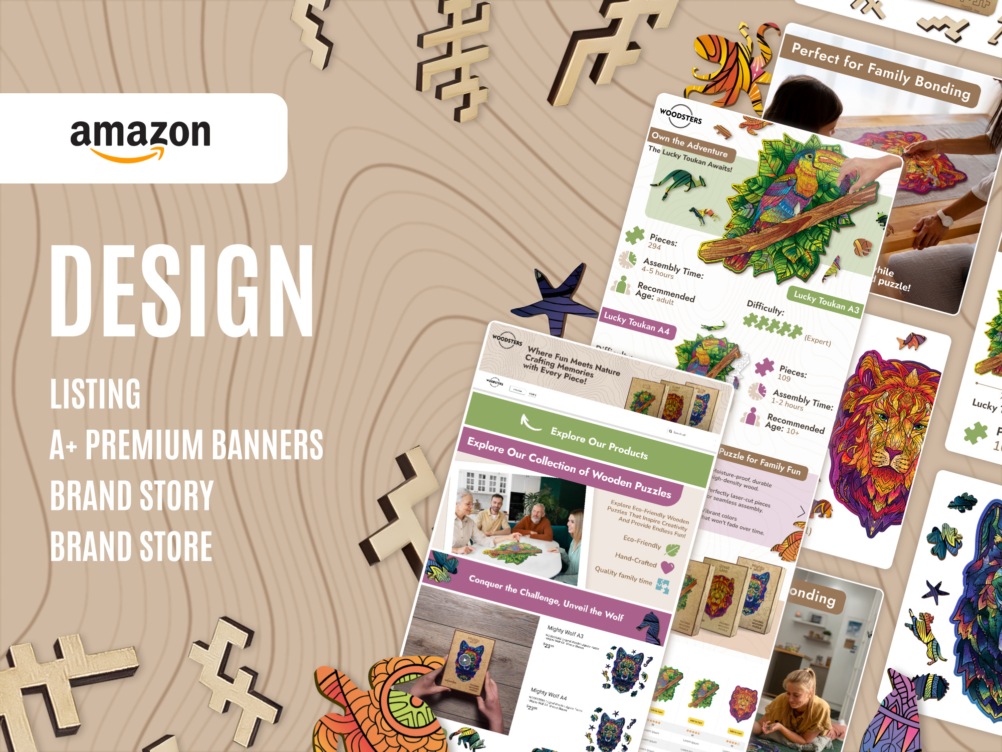 Eco-Friendly Puzzle Amazon Design a content amazon a content design amazon branding amazon listing design amazon product content amazon product images amazon product page design amazon product pages amazon storefront design brand identity for amazon brand store design brand story brand storytelling design creative amazon banners digital store design ecommerce branding ecommerce design ecommerce graphic design product listing optimization product photography for amazon