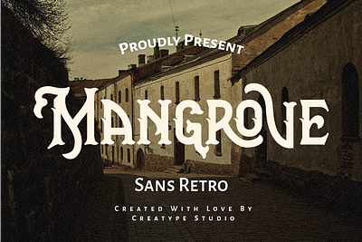 Mangrove Sans Retro serif