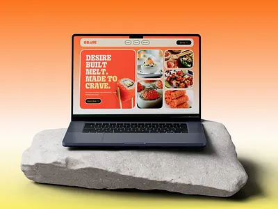 Crave | Food & Drink Website Design branding creative ui design food and beverage food delivery food ui design food website food website design landing page responsive design restaurant home page restaurant website ui ux web design website design