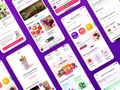 Zepto: An Attempt To Increase User Conversions & Business impact animation branding illustrations mobile app design product design product management quick commerece product design trending ui design ui ux redesign visual design zepto ui design