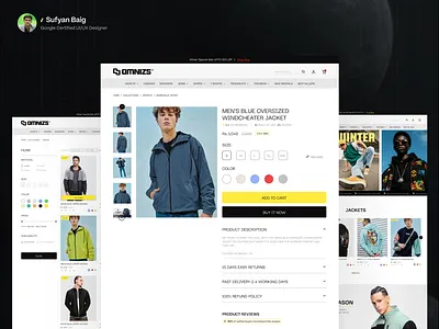 E-commerce website for shopify modern online store clothing website e commerce e commerce website design product page design shopify wordpress woocommerce