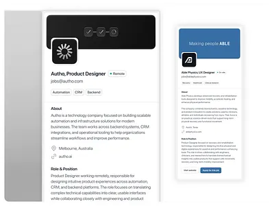 Design System Profile Cards — Scalable UI Component Library agency app dashboard design system library panel professional sidebar ui ux webapp