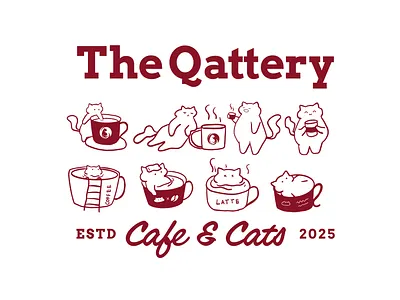 The Qattery Wolverhampton T-Shirt Design 2 badge branding cat t shirt cats graphic design illustration logo logo design t shirt design typography