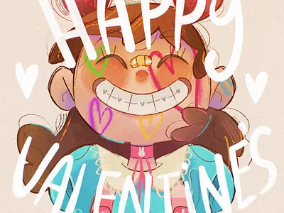 Happy Valentines! 2025 children childrenillustration digital digital art digital painting digitalart illlustration illustration kidlit procreate