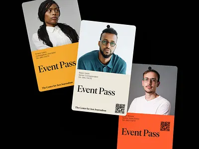 The Center for Just Journalism brand branding design event graphic design id badge journalism logo logo design logotype news newspaper