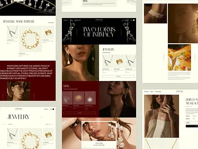 Ivorycore animation beauty branding case study design e commerce graphic design jewelry luxery ui ux webdesign woman