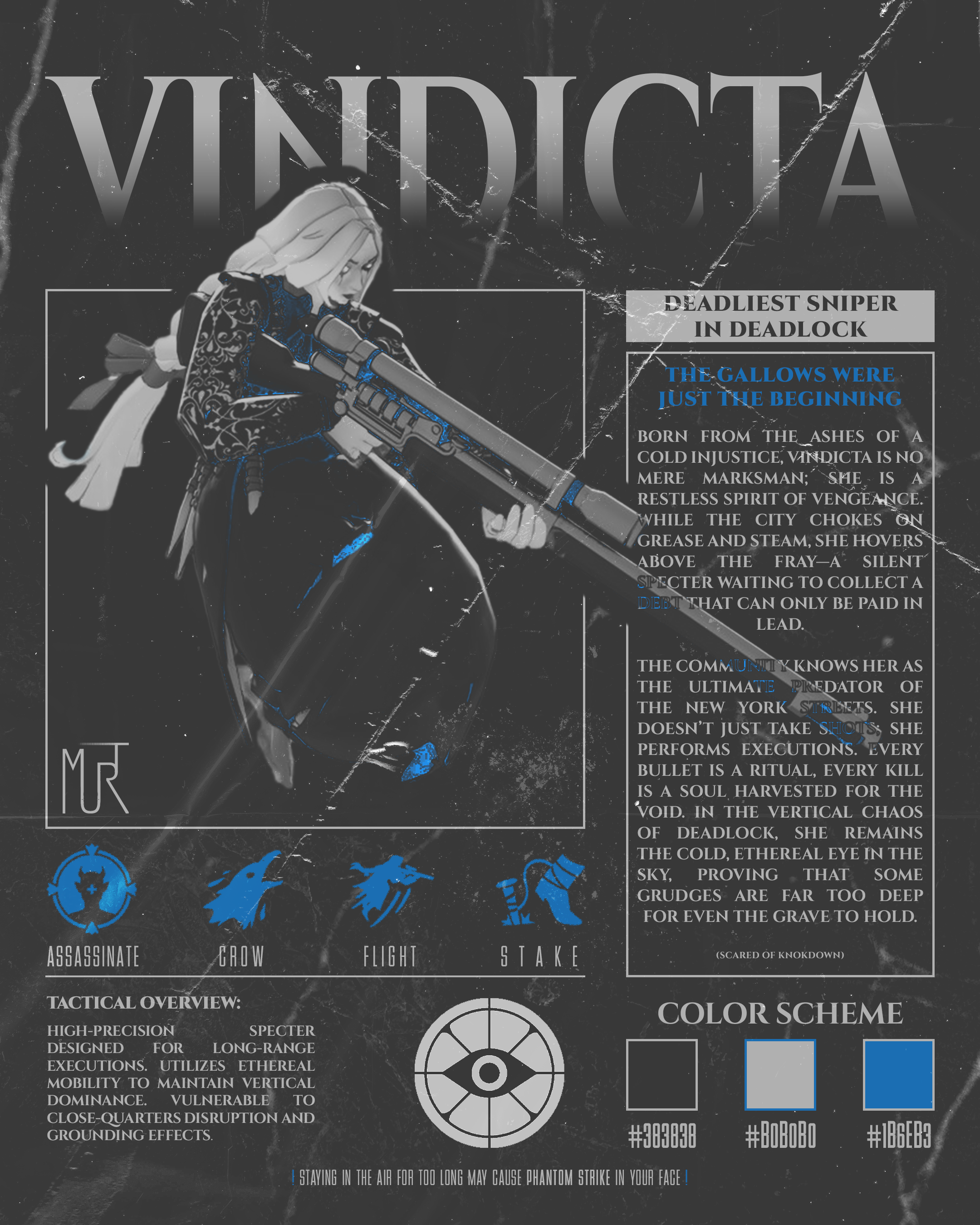 Vindicta's Overview | Deadlock Poster adobe photoshop design gaming graphic design photoshop poster