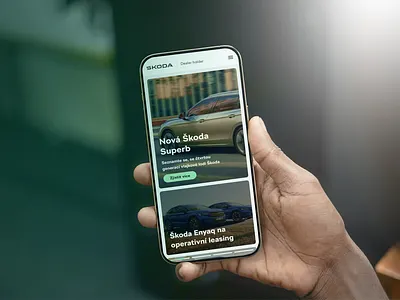 Skoda Dealers app automotive car design inspiration minimal ui ux web webdesign