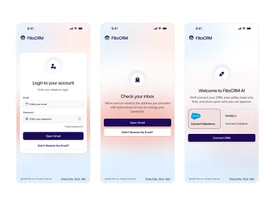 Lead Management AI ai crm dashboard gradient lead mobile mobile responsive product design saas ui design webapp