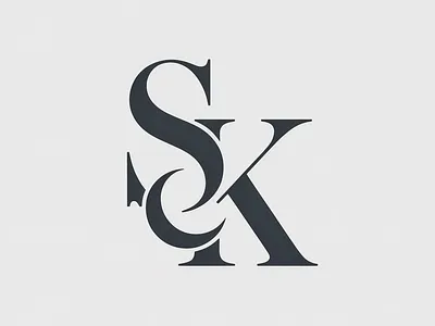 SK monogram logo design 3d animation branding graphic design logo motion graphics ui