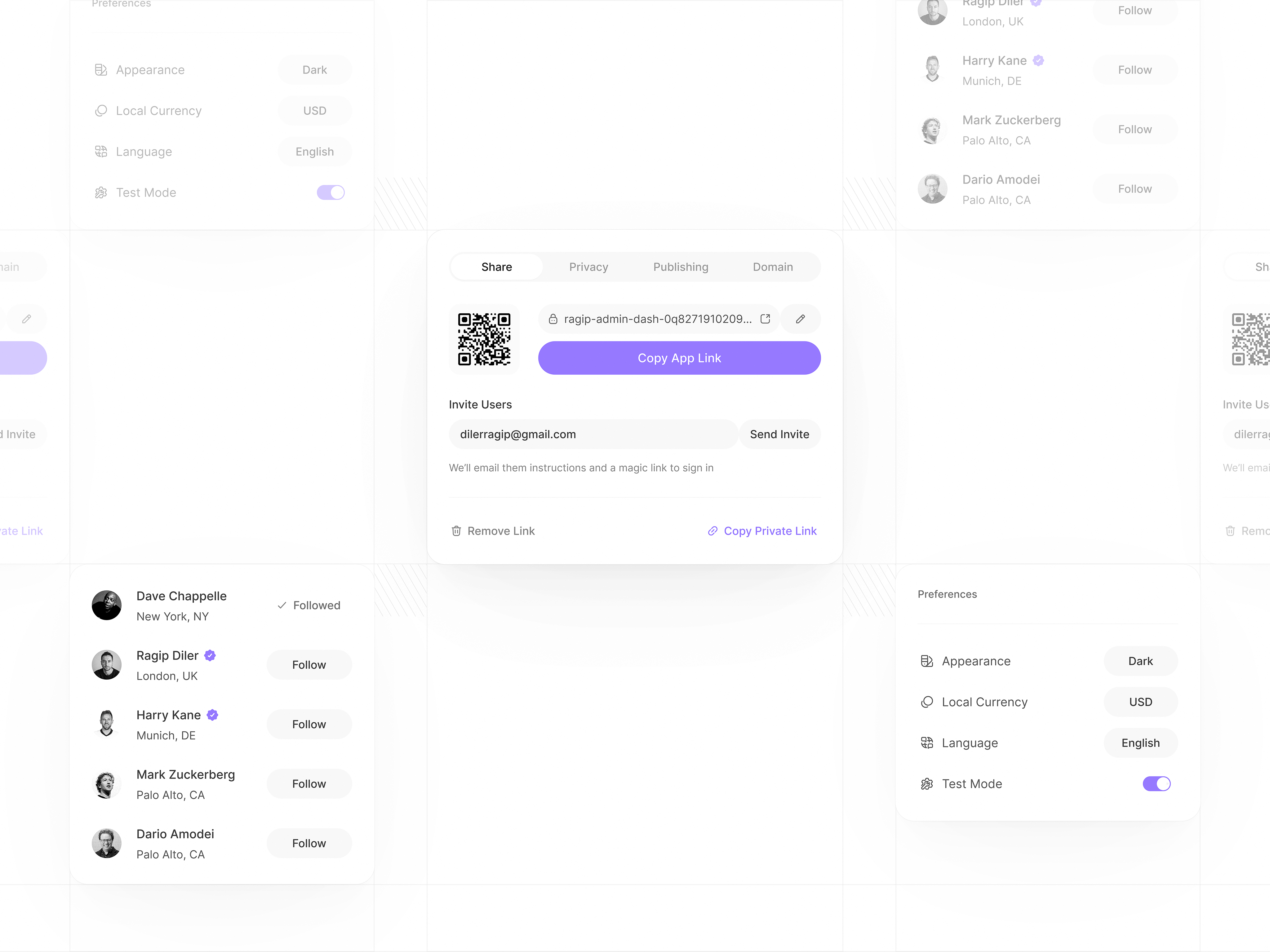 Dashboard Elements
