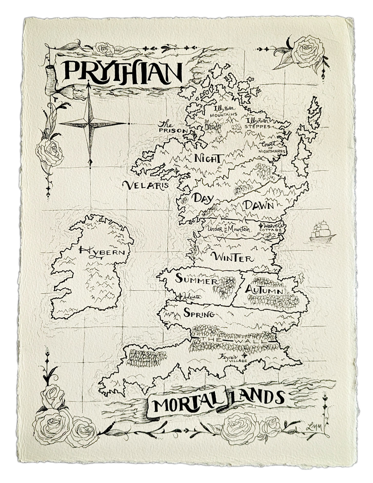 ACOTAR Map illustration