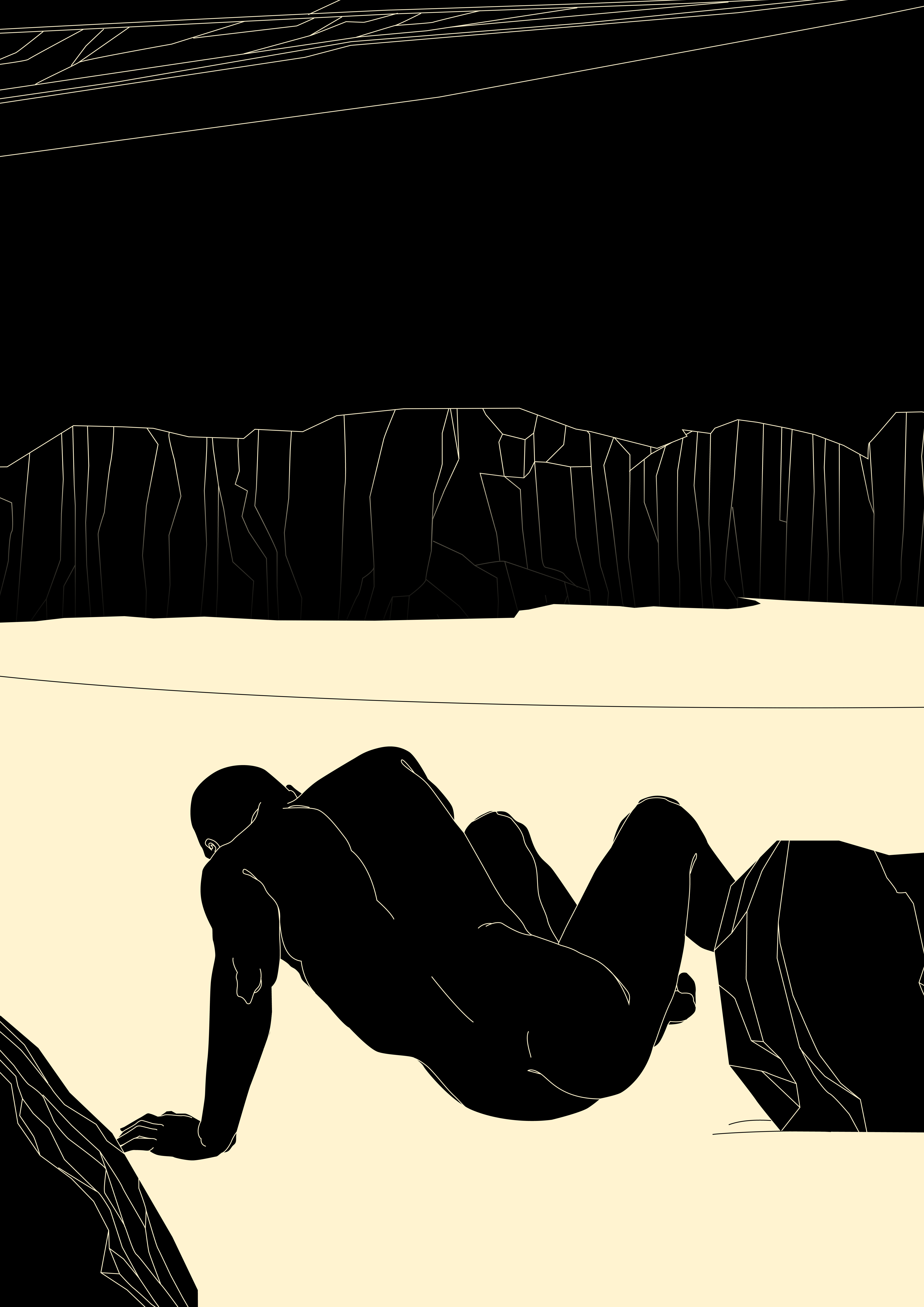 Somewhere abstract branding composition conceptual illustration cut out design dual meaning editorial editorial illustration figurative art figure figure illustration illustration laconic lines minimal poster print