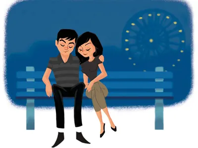 Boardwalk illustration