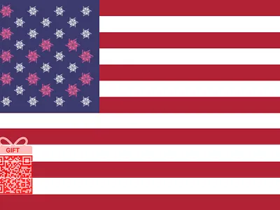 Christmas American flag with jlo 😁: america american flag artwork celebration christmas creativeart fantasy art flag free gift gift for jlo giftart gifts gifts art holiday jlo new year snowflake usa xmas