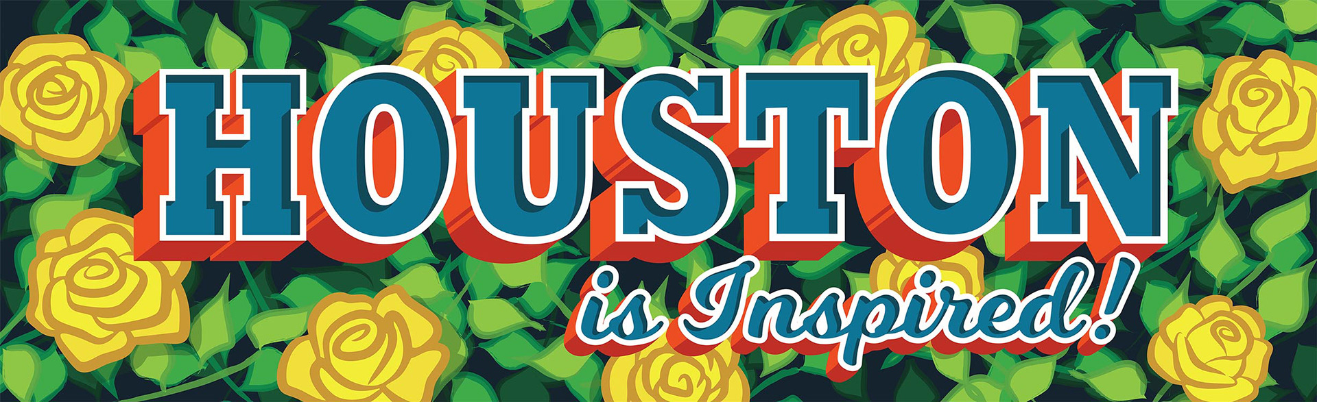 Inspired graphic design illustration mural design vector