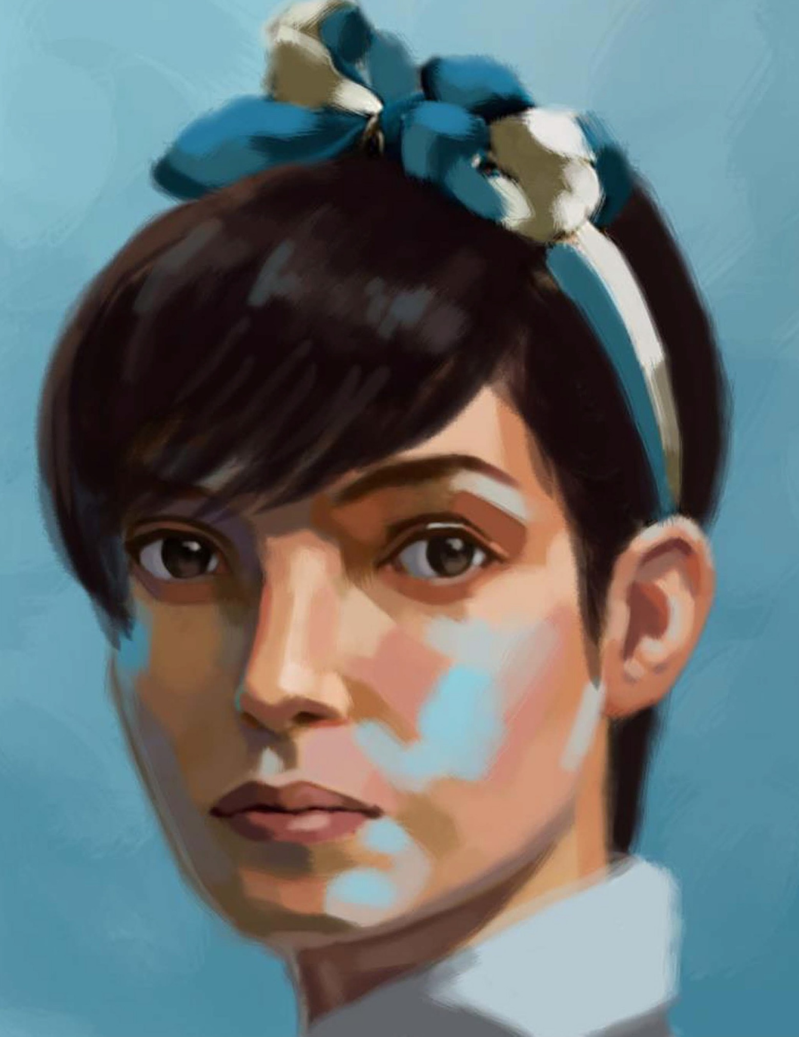 Beau/Bow illustration portrait
