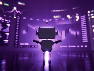 Glyde AI Trading Assistant — 3D Brand Visual 3d design blender branding crypto ui dashboard design fintech