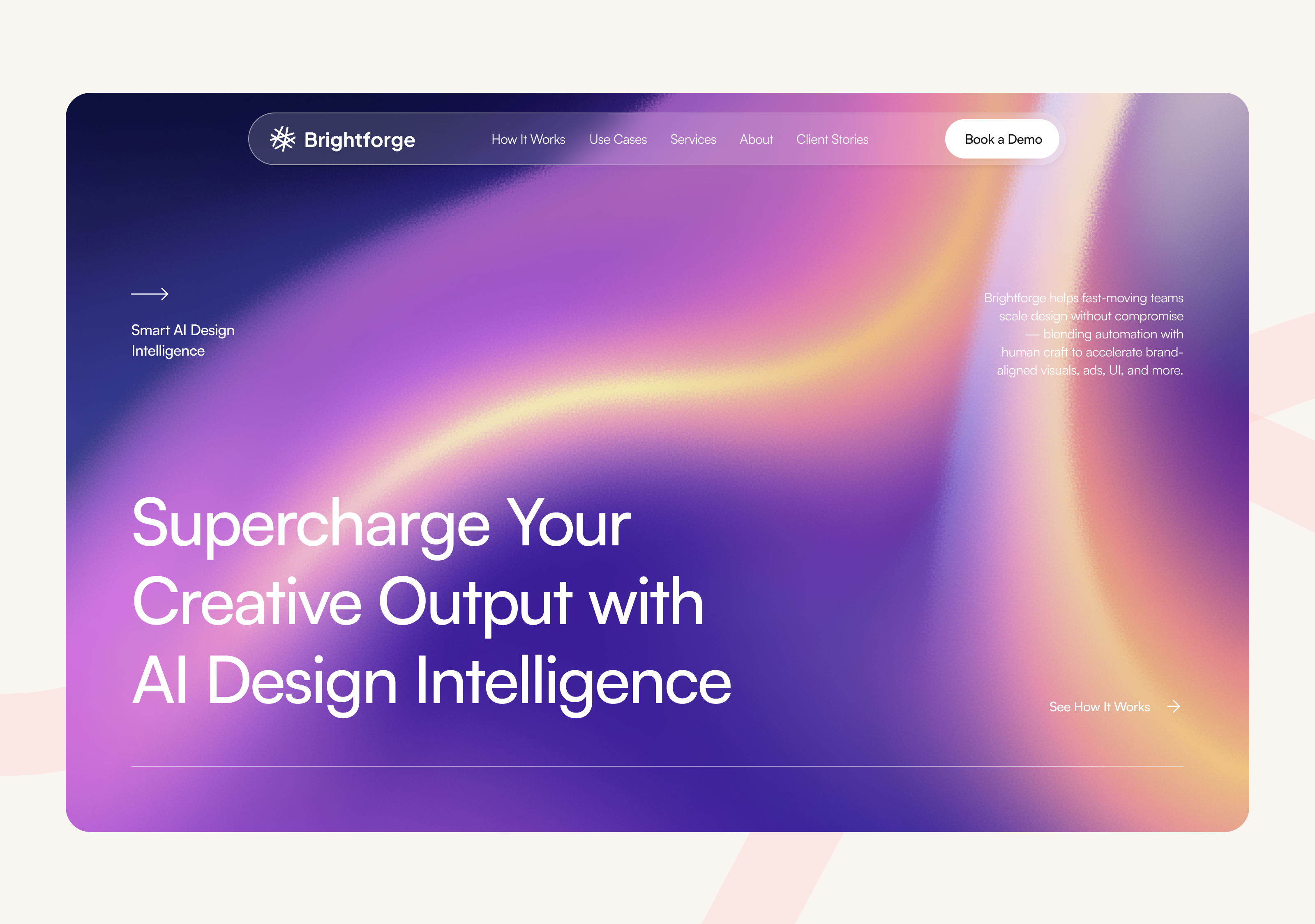 Example of Landing Page Design & Development