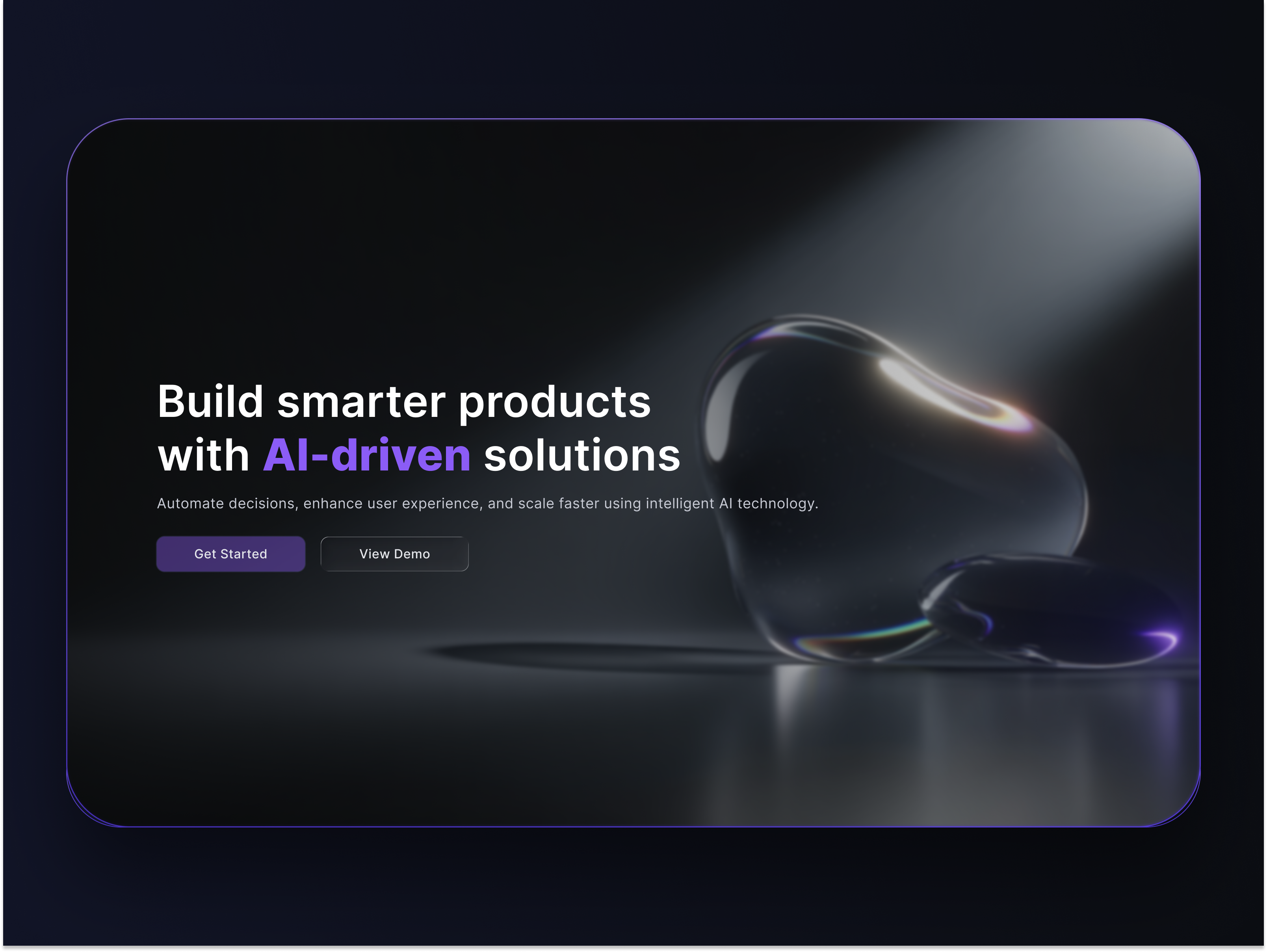 AI-Driven SaaS Landing Page — Dark UI Experience ai design ai saas dark saas dark ui design inspiration figma design future ui glassmorphism hero section interface design landing page minimal ui modern ui product design saas design startup design ui design ui ux design ux design web design