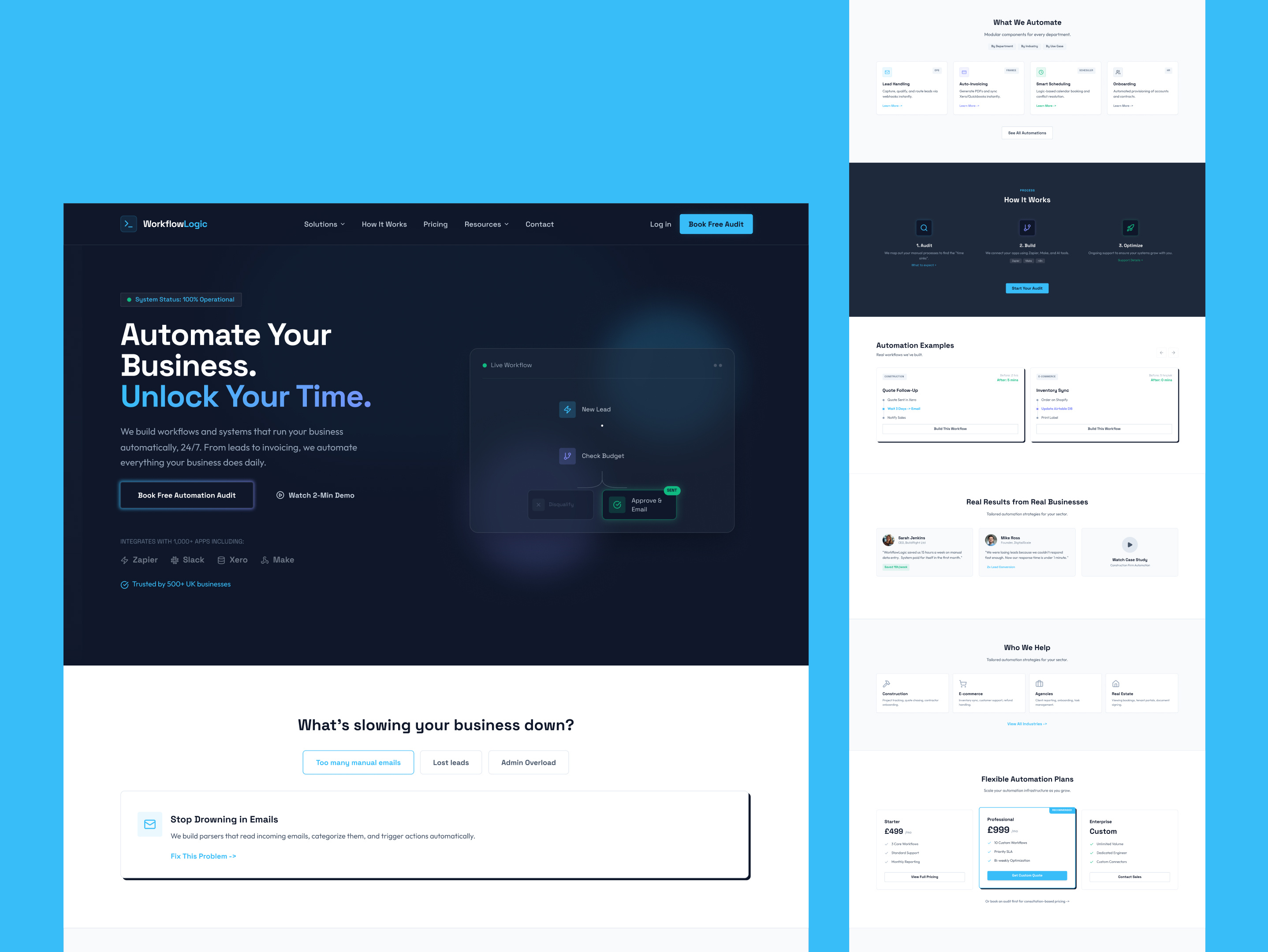 Business Automation Agency Website Design ai automation agency ai automation website automation agency website automation platform automation ui design automation website automation website design landing page design lead automation marketing agency website marketing automation saas automation website ui