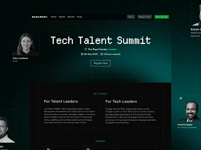 HackerRank Micro Event Site web webflow website