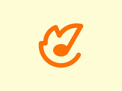 C - Cockatiel Bird bird branding c c logo cockatiel design dribbble logo logo grid minimalist music music note simple sing song symbol